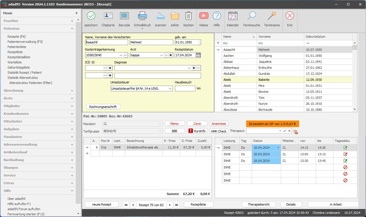 adad95 - Rezeptanlage